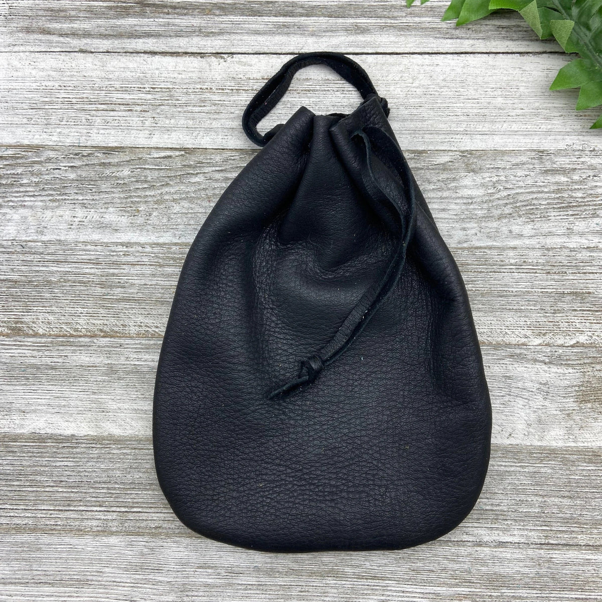 Deerskin Large Drawstring Pouch | Handmade in USA