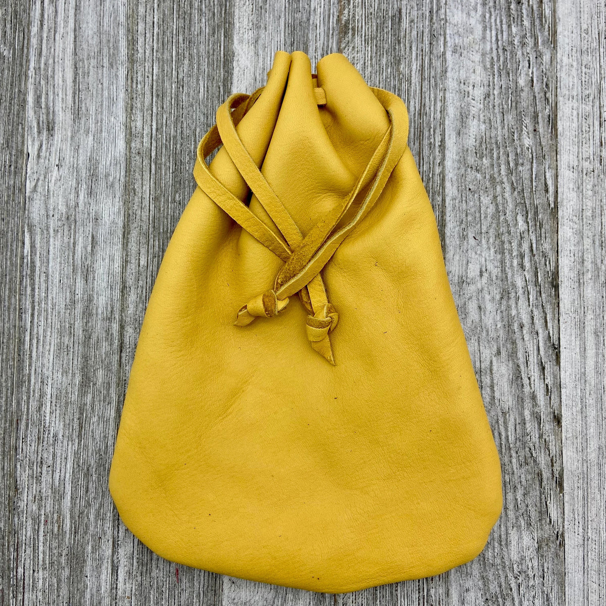 Deerskin Large Drawstring Pouch | Handmade in USA