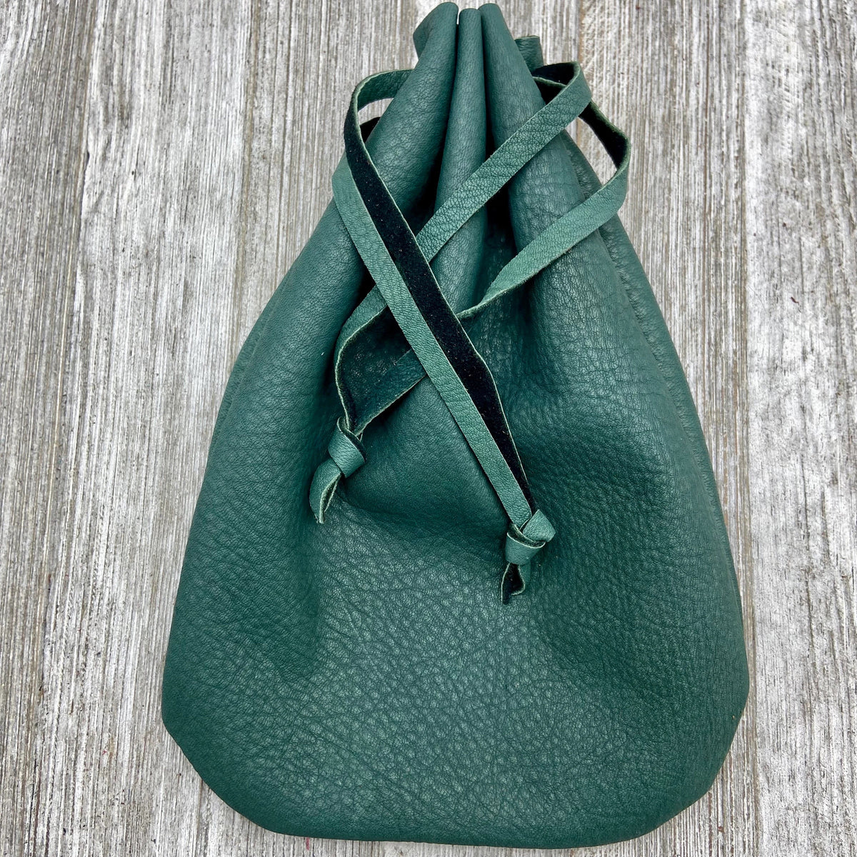 Deerskin Large Drawstring Pouch | Handmade in USA