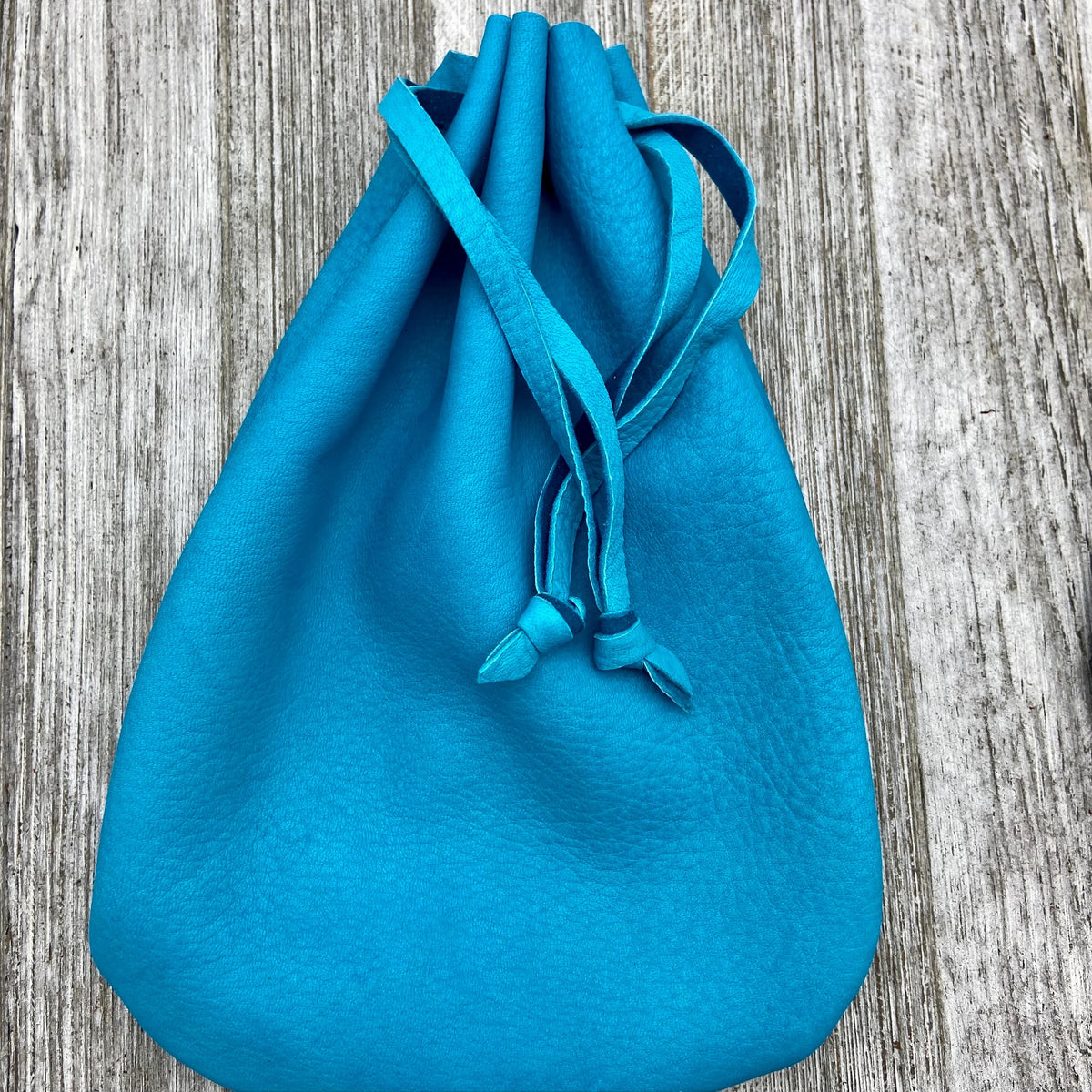 Deerskin Large Drawstring Pouch | Handmade in USA