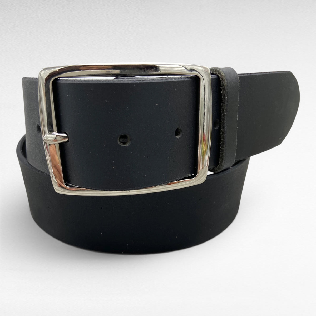 Classic Water Buffalo Leather Belt – Black – 1-3/4" | Handmade in USA
