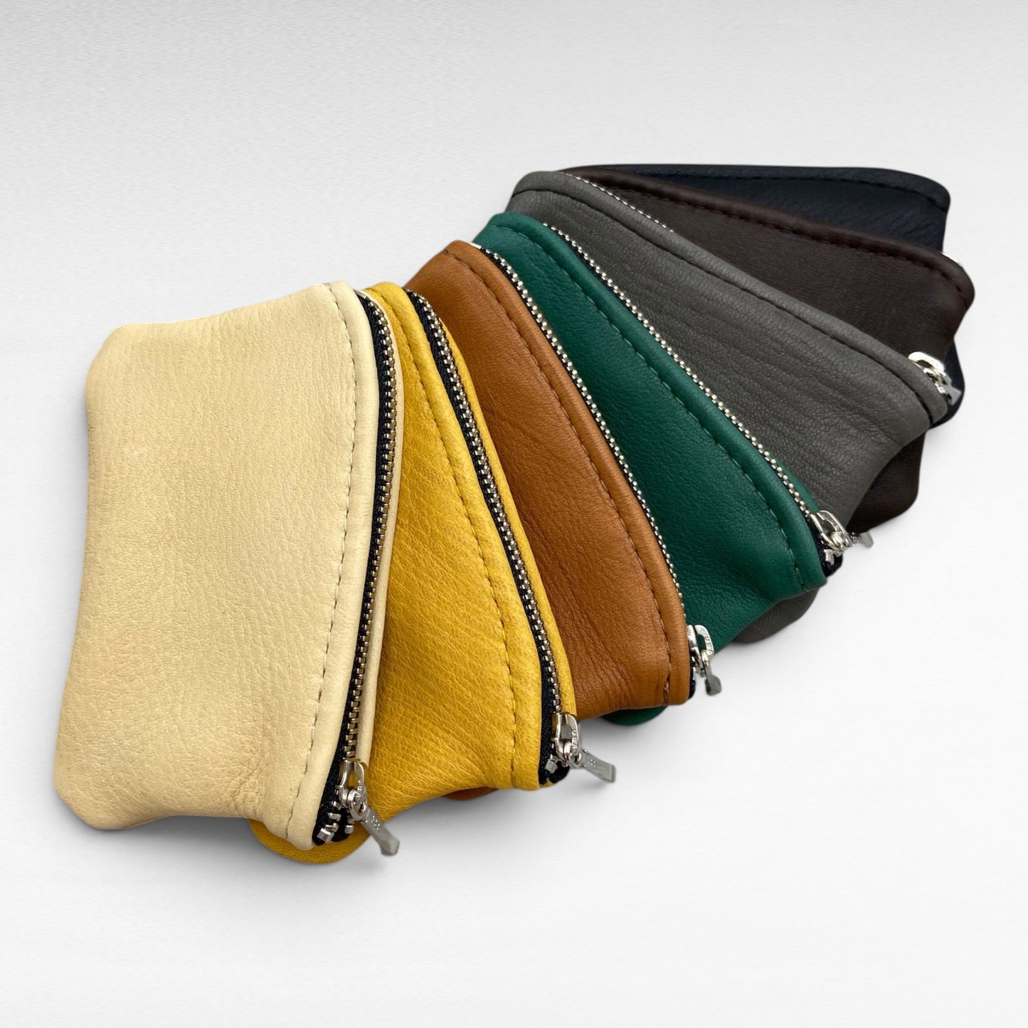 Small Deer Skin Pouch – 4.8" Zipper