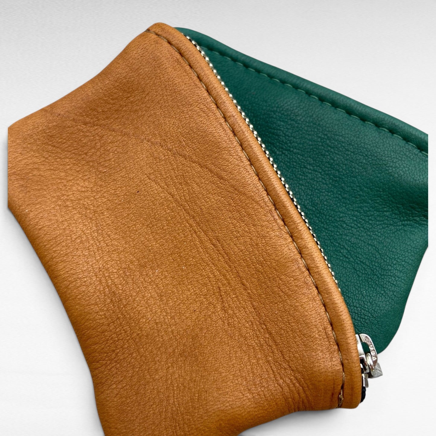 Small Deer Skin Pouch – 4.8" Zipper