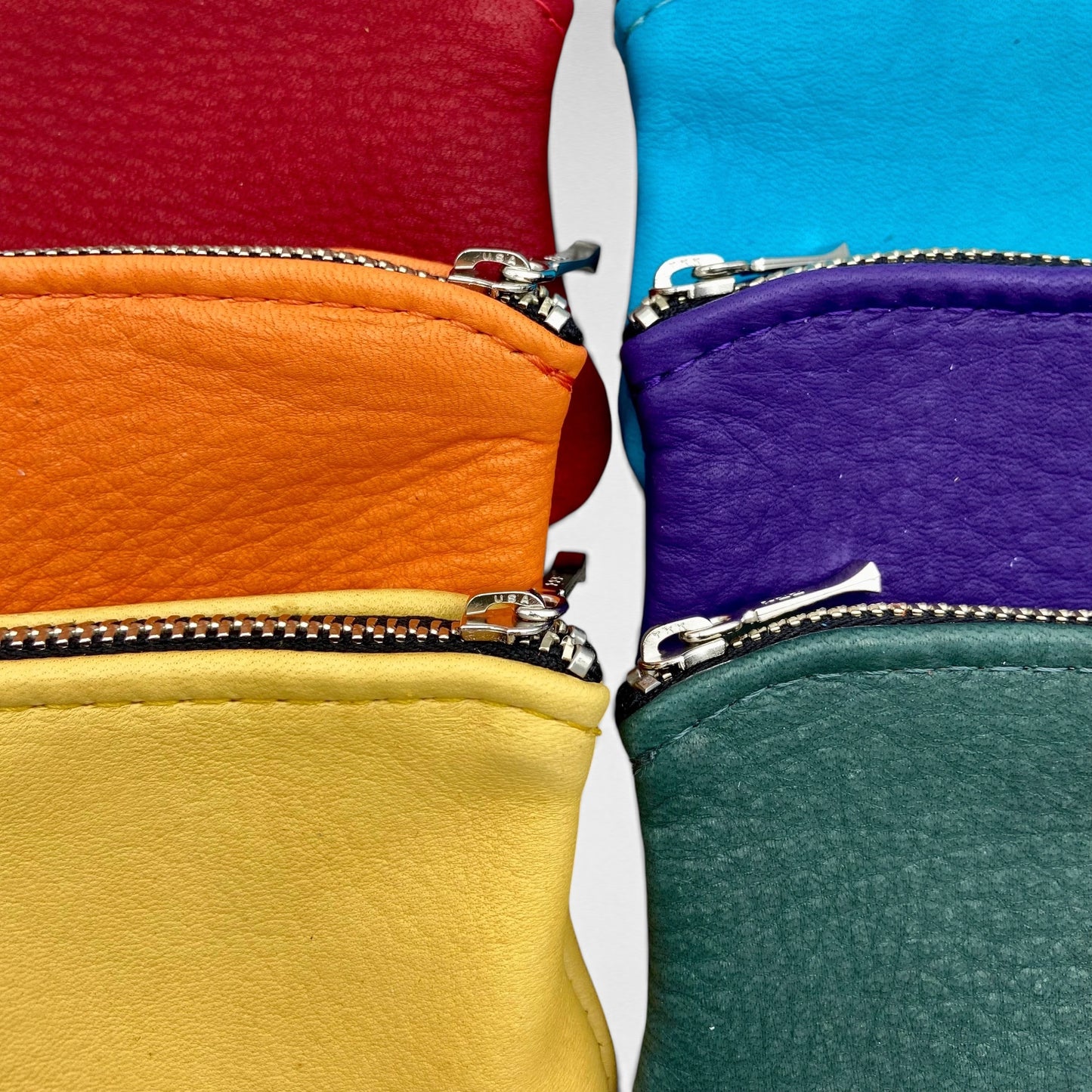 Small Deer Skin Pouch – 4.8" Zipper