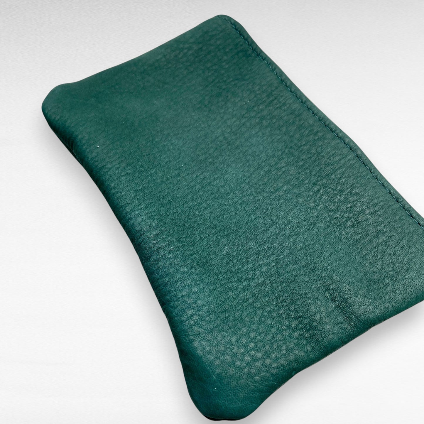 XL Colorful Deerskin Pouch – 8" Zipper