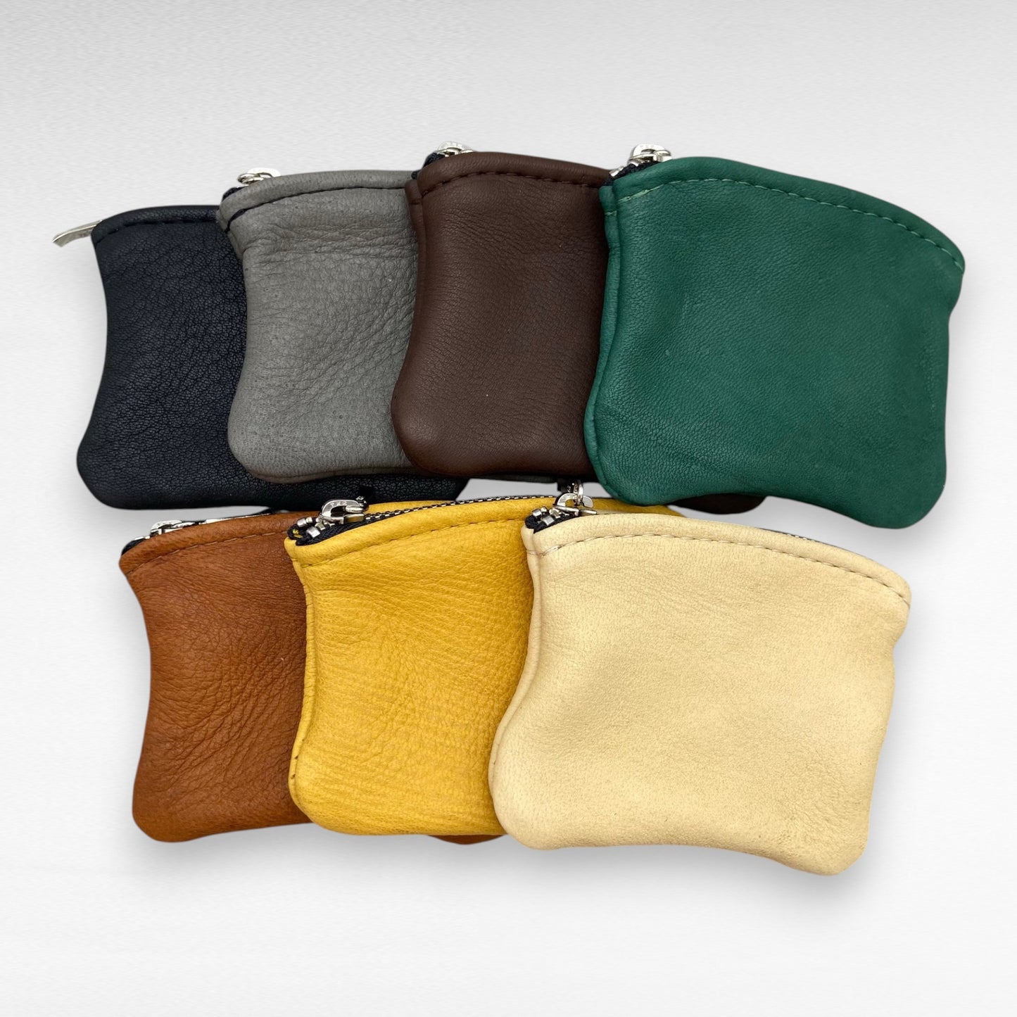 Extra Small Deer Skin Pouch – 4" Zipper