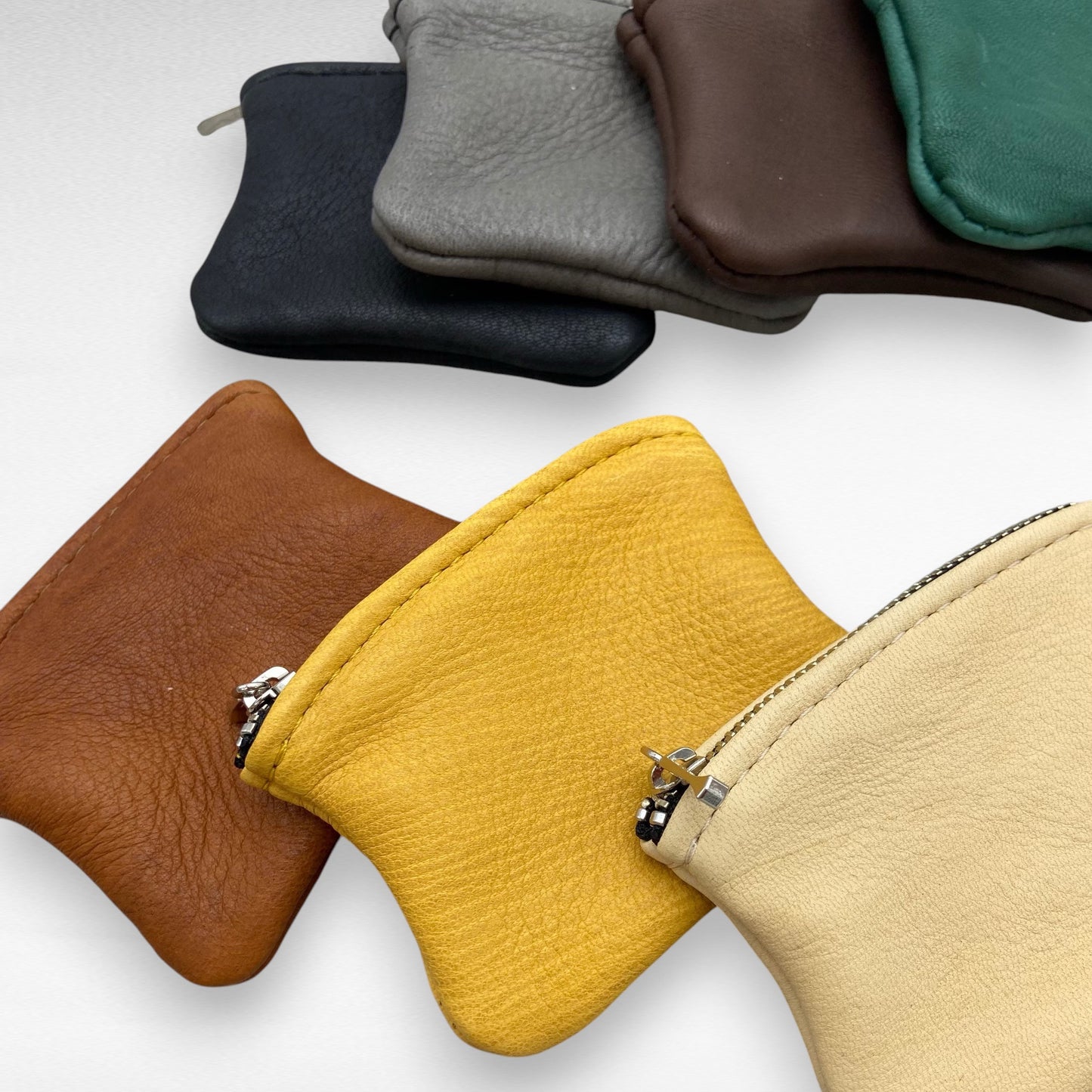 Extra Small Deer Skin Pouch – 4" Zipper