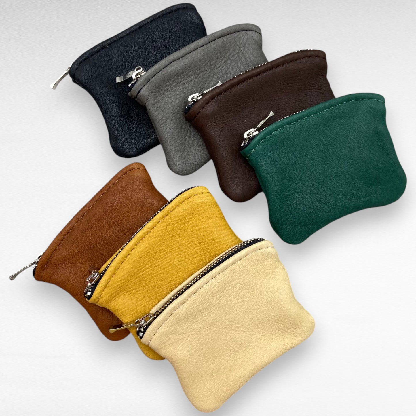 Extra Small Deer Skin Pouch – 4" Zipper