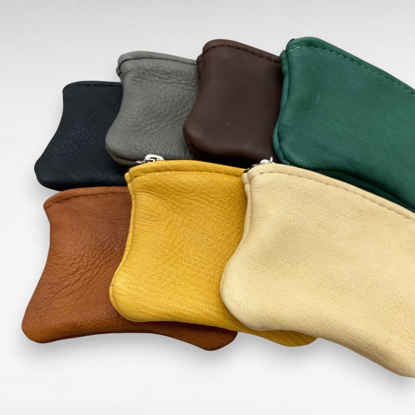 Extra Small Deer Skin Pouch – 4" Zipper