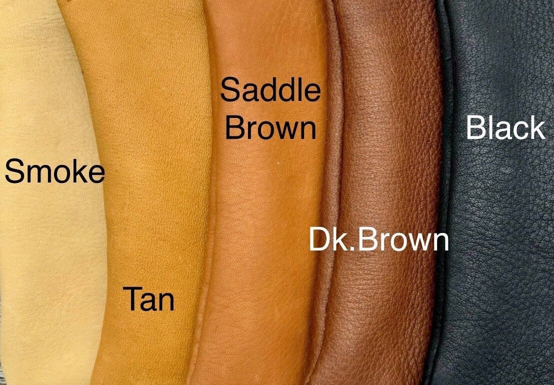 Large Deer Skin Pouch – 7" Zipper