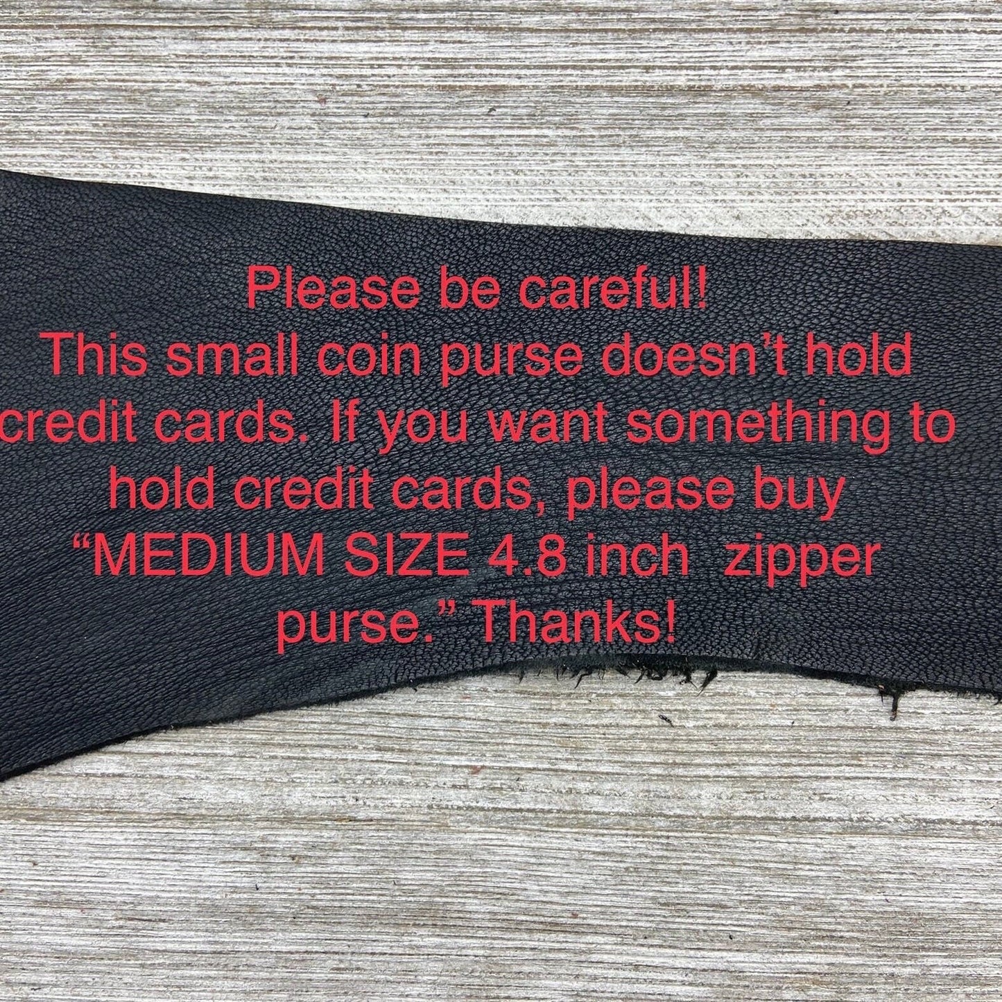 Extra Small Deer Skin Pouch – 4" Zipper