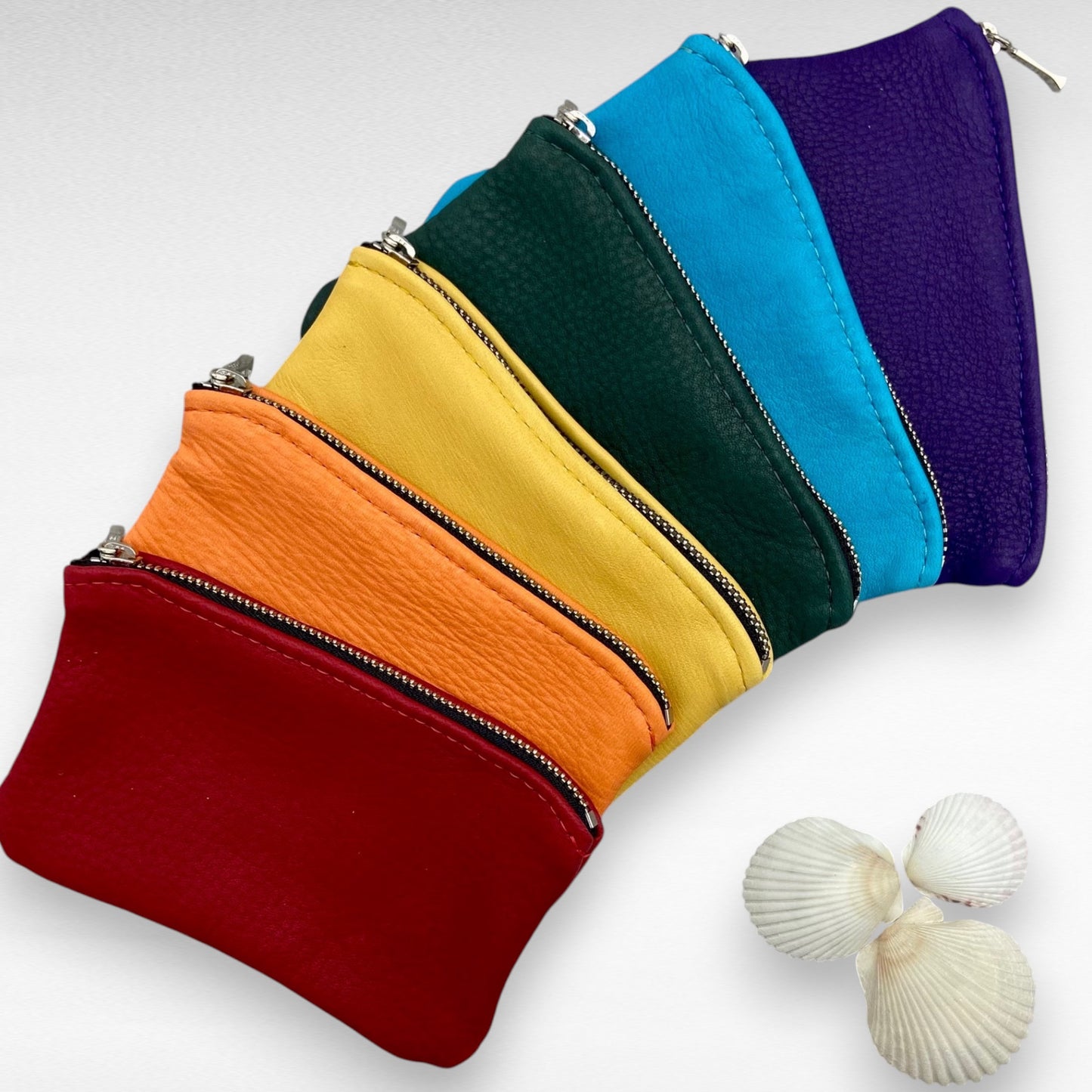 Large Deer Skin Pouch – 6" Zipper