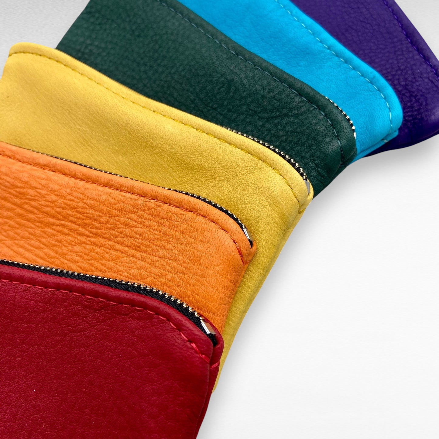 Large Deer Skin Pouch – 6" Zipper