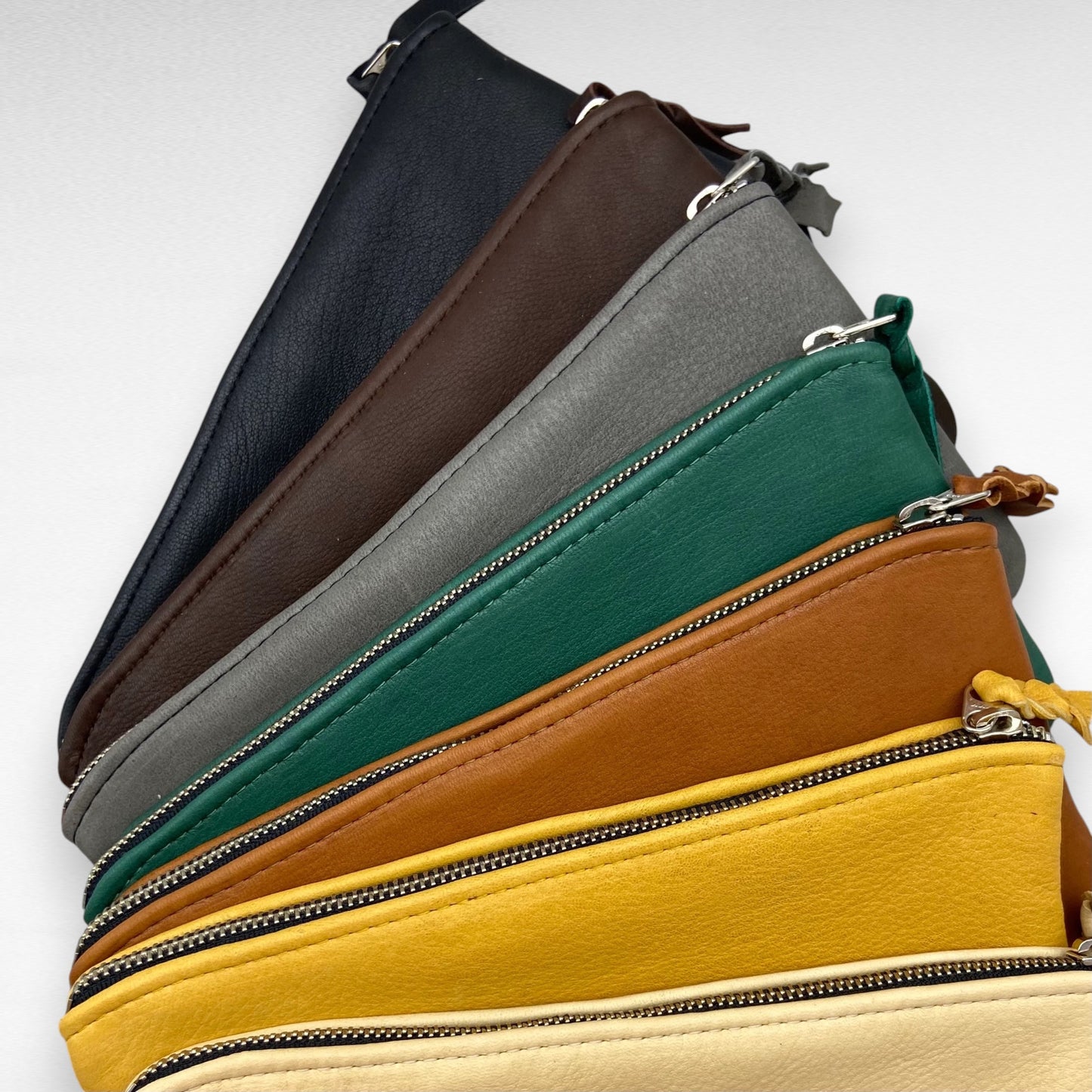 XL Deer Skin Pouch with Wristlet – 8" Zipper
