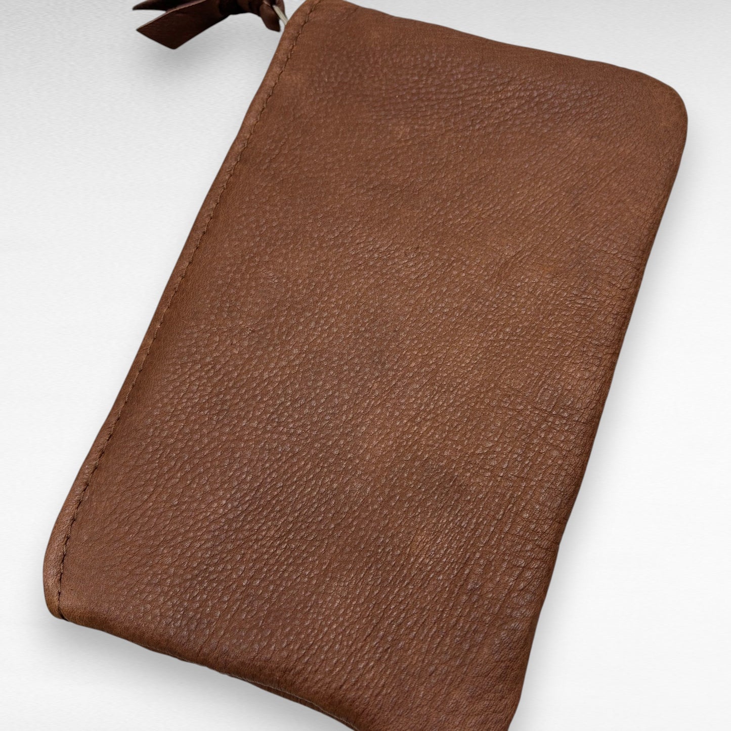XL Colorful Deerskin Pouch – 8" Zipper