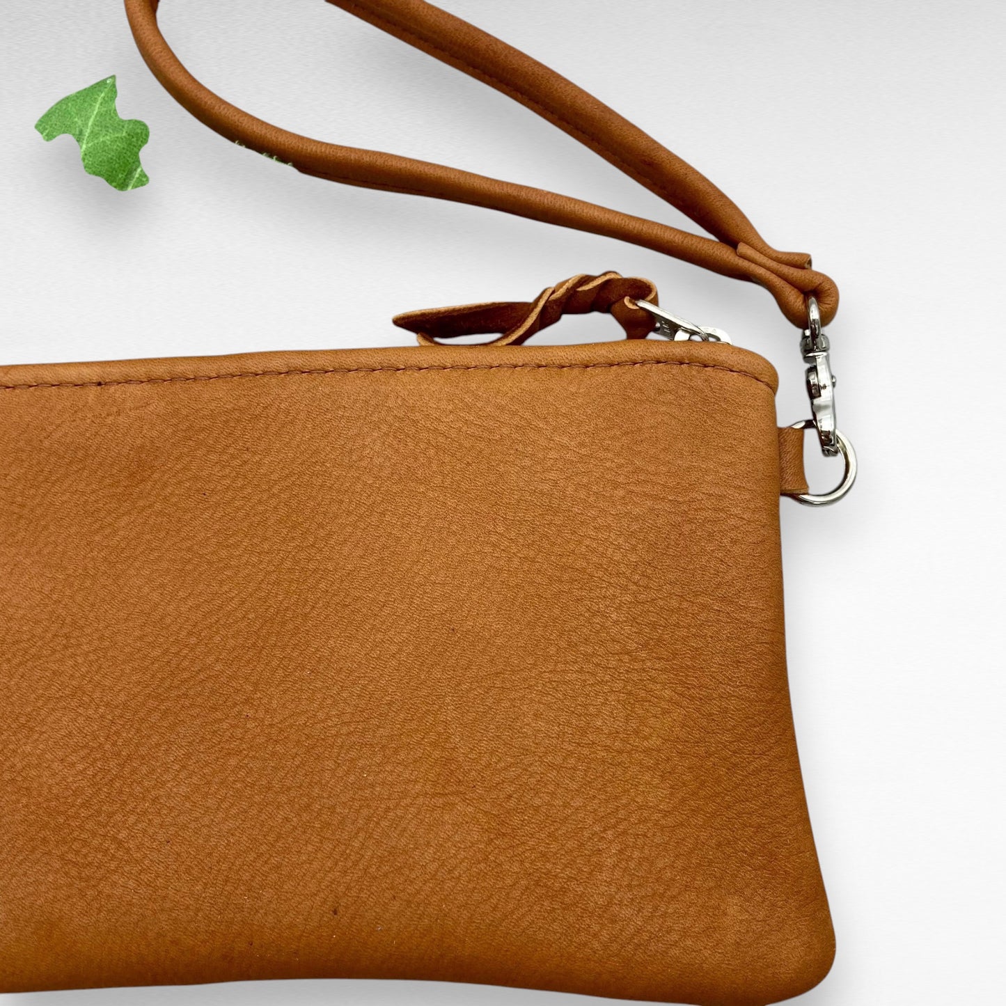 XL Deer Skin Pouch with Wristlet – 8" Zipper