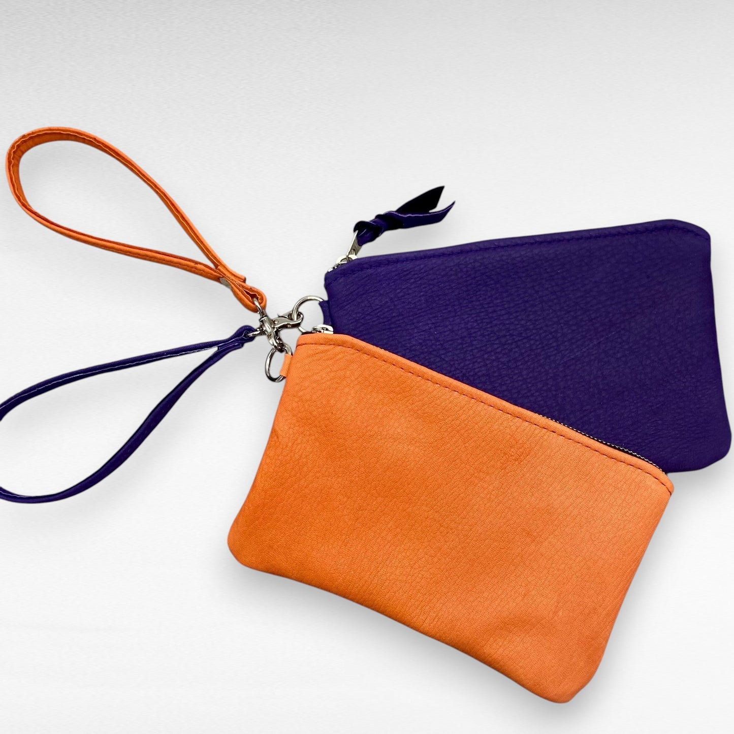 XL Deer Skin Pouch with Wristlet – 8" Zipper