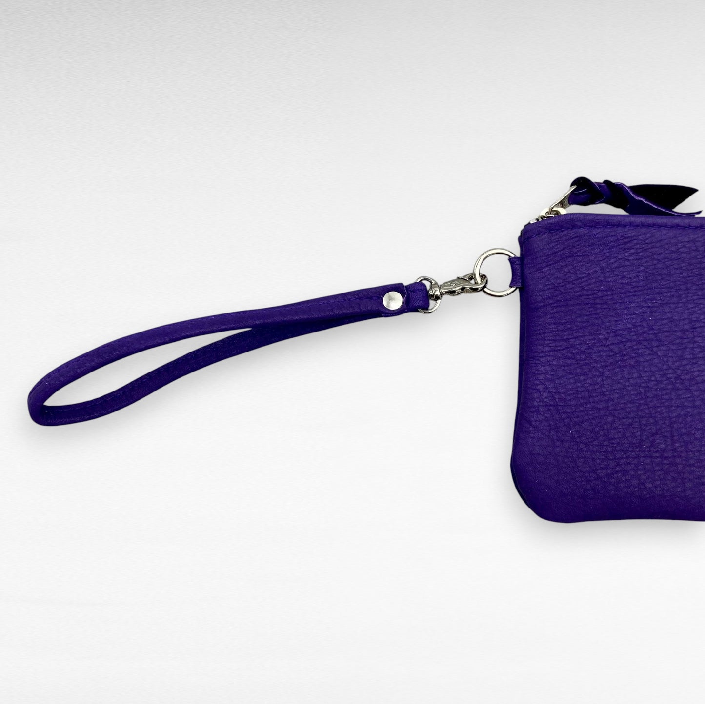 XL Deer Skin Pouch with Wristlet – 8" Zipper