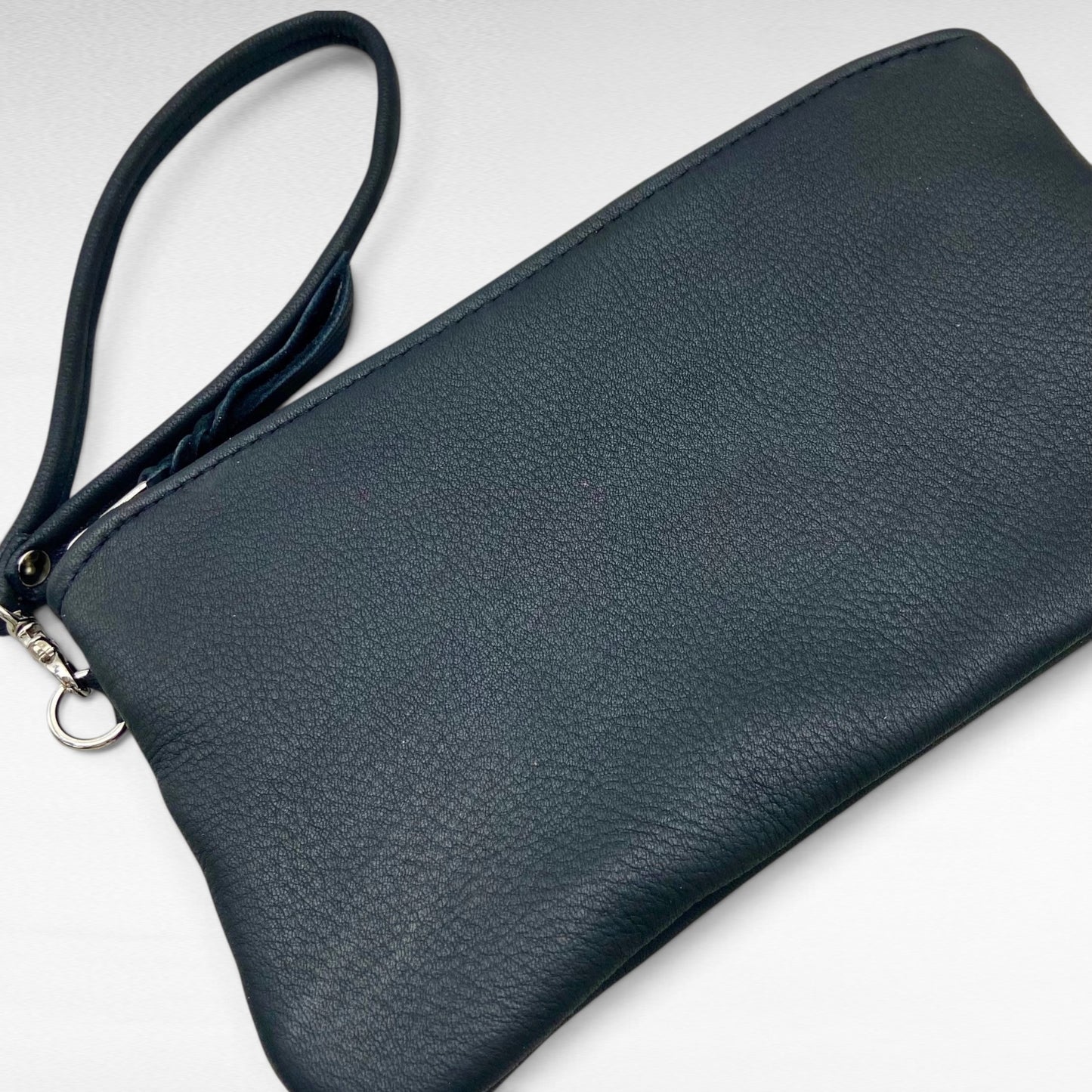 XXL Deer Skin Pouch with a Wristlet – 10" Zipper