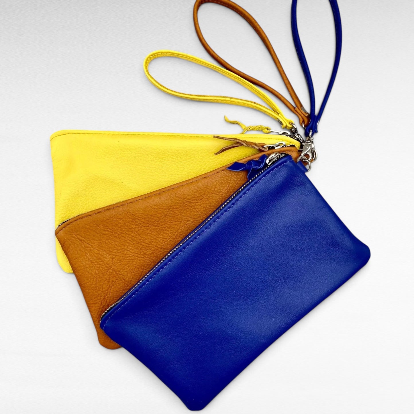XXL Deer Skin Pouch with a Wristlet – 10" Zipper