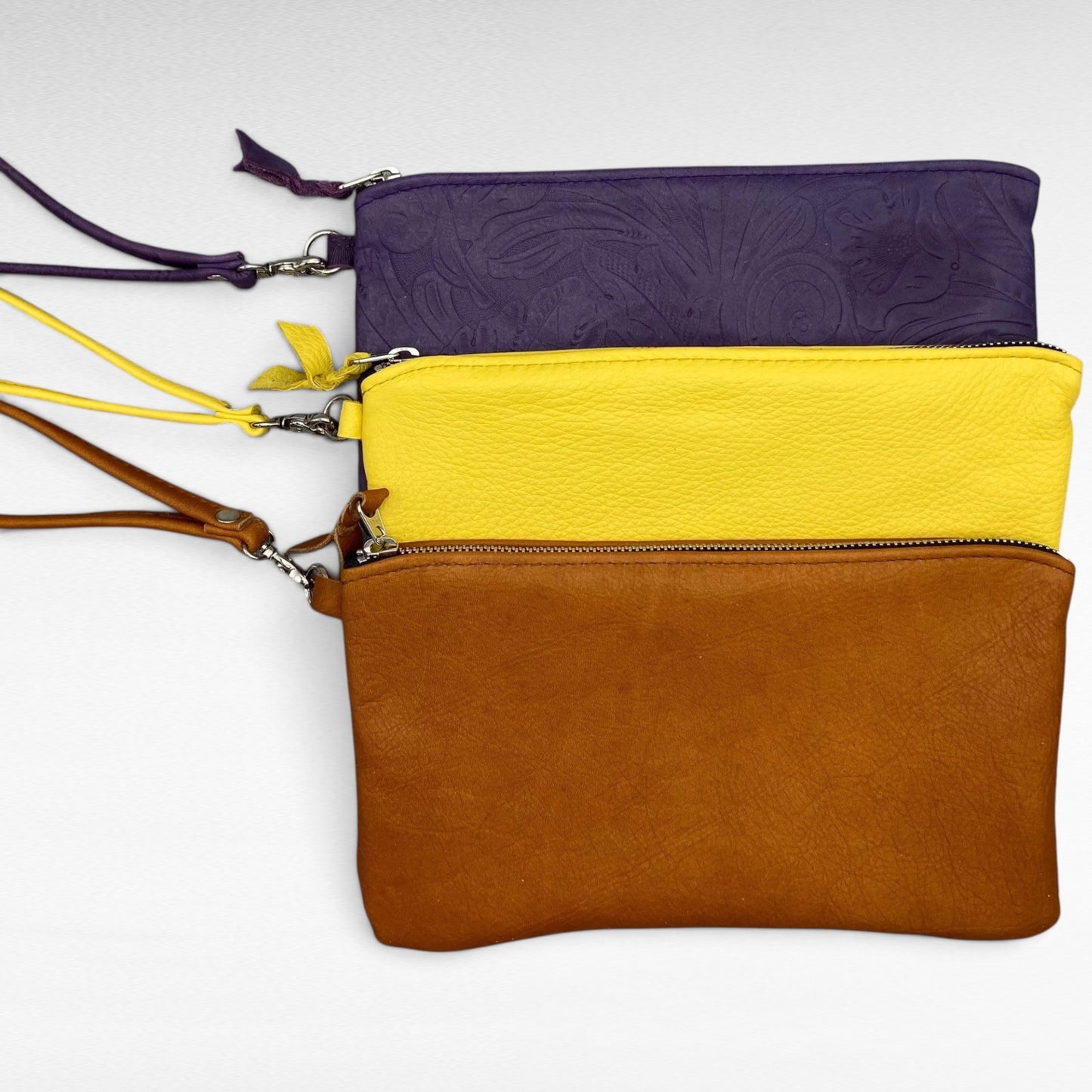 XXL Deer Skin Pouch with a Wristlet – 10" Zipper