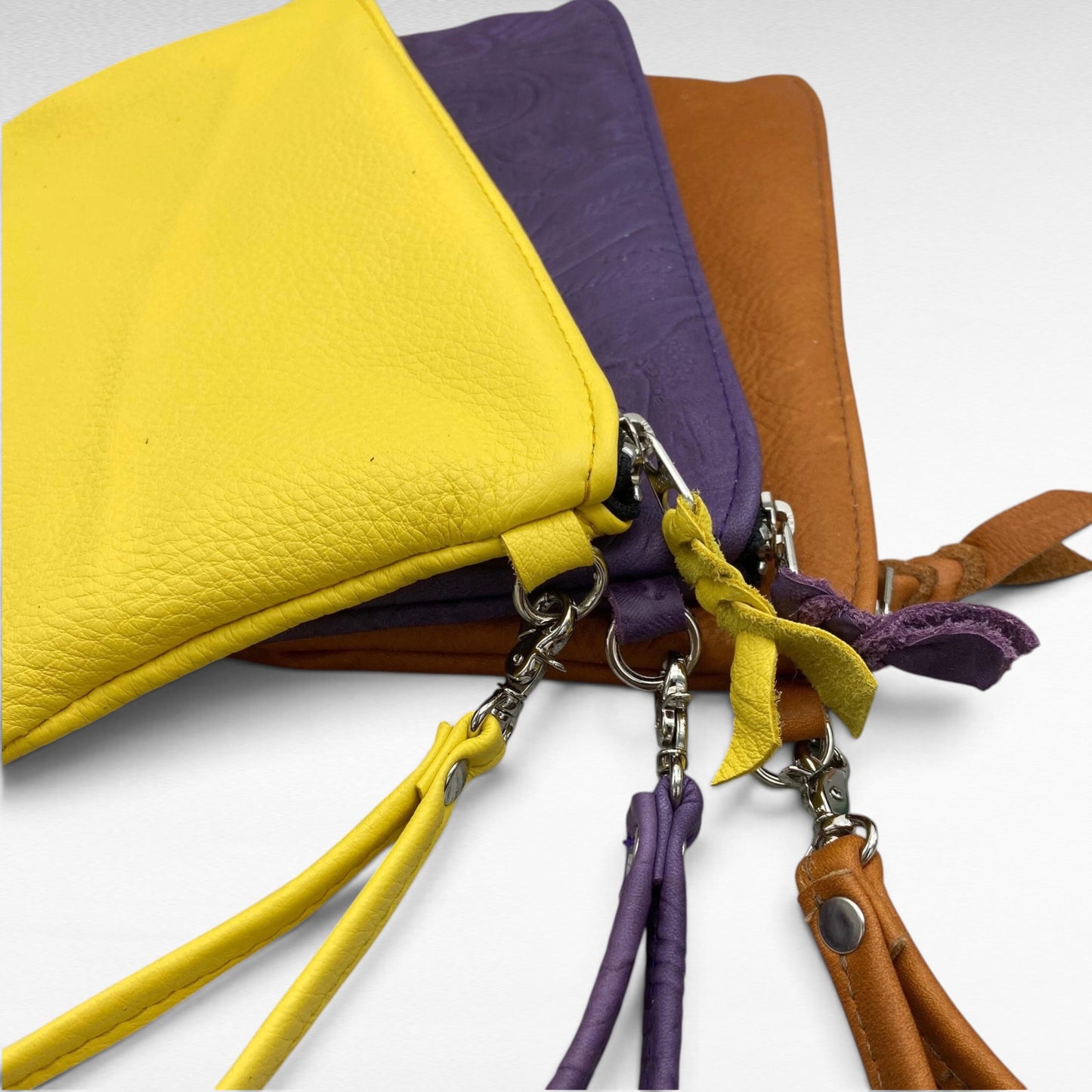 XXL Deer Skin Pouch with a Wristlet – 10" Zipper