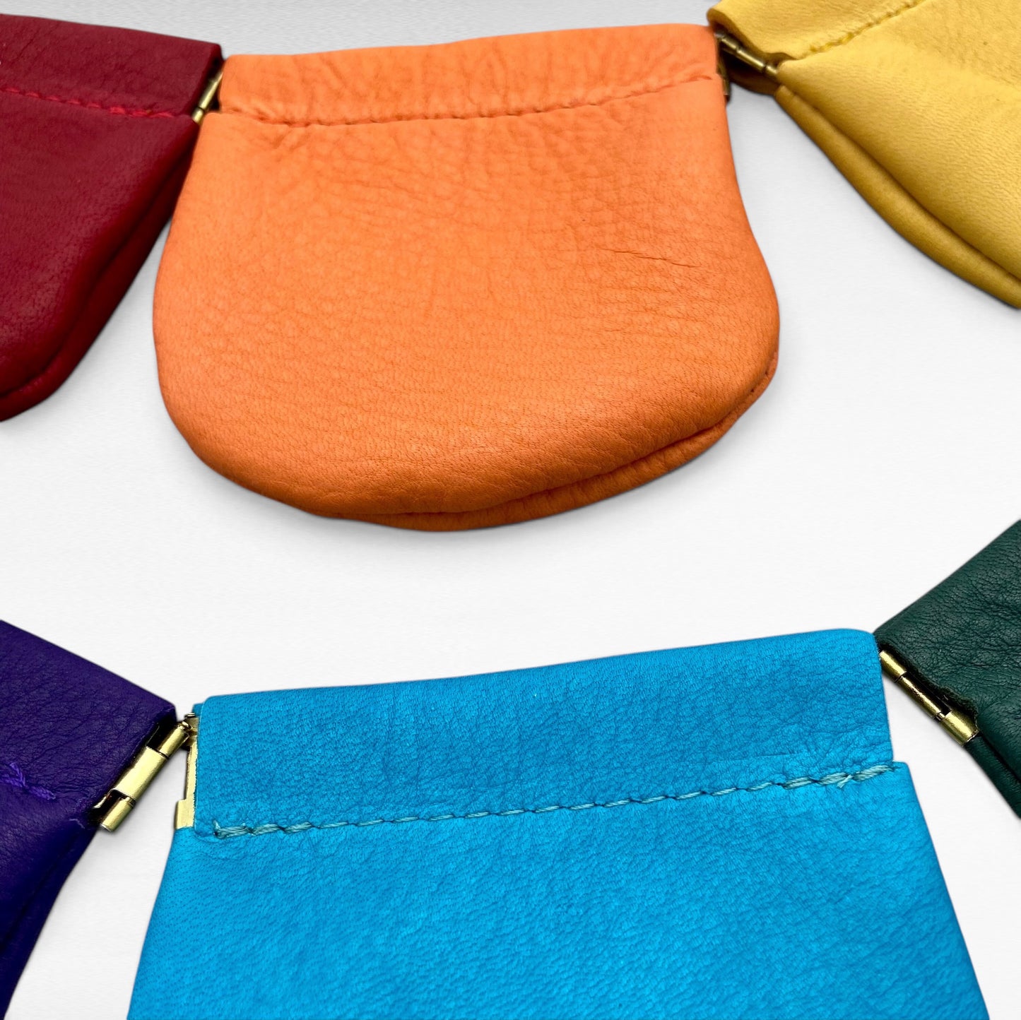 Large Deer Skin Squeeze Coin Case