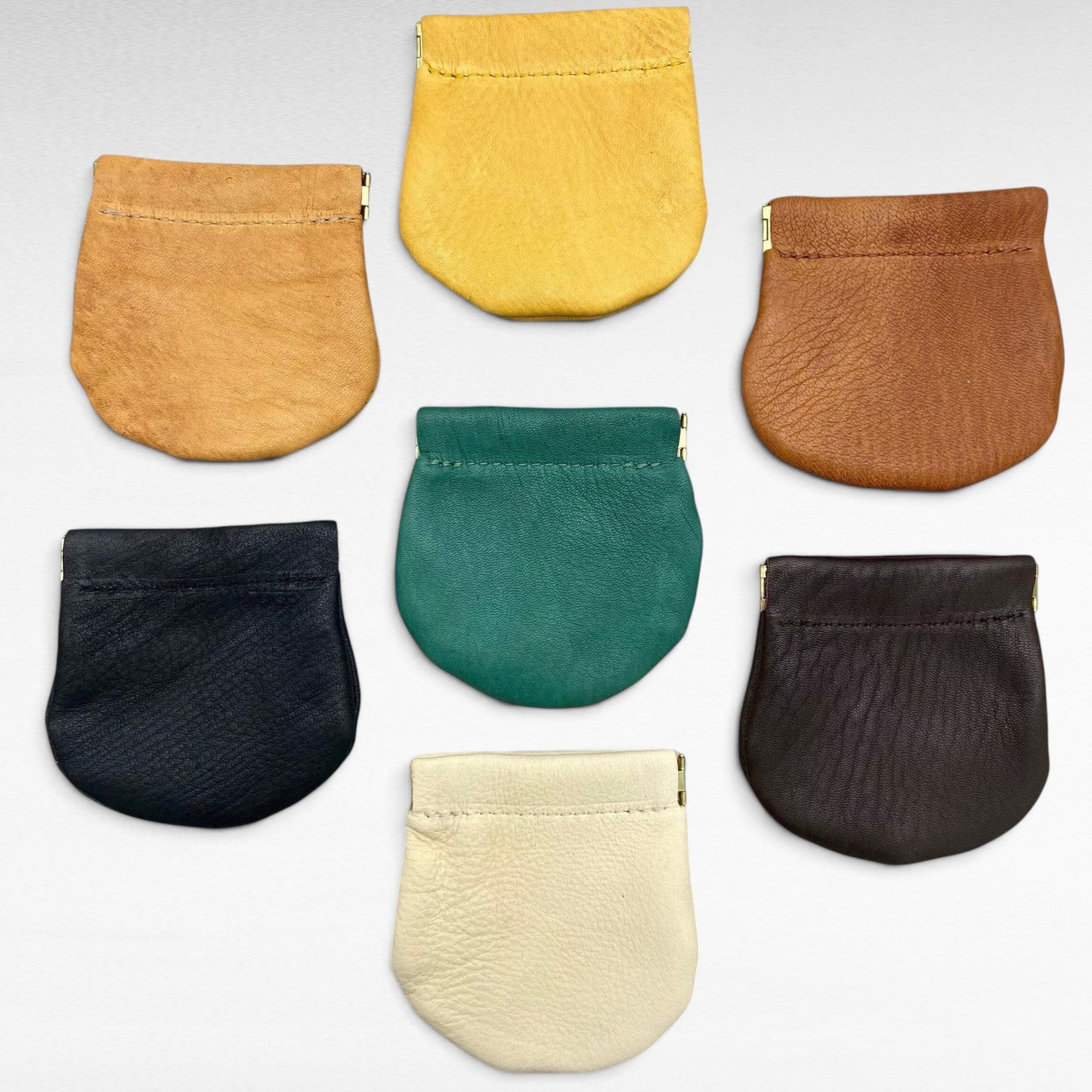 Large Deer Skin Squeeze Coin Case