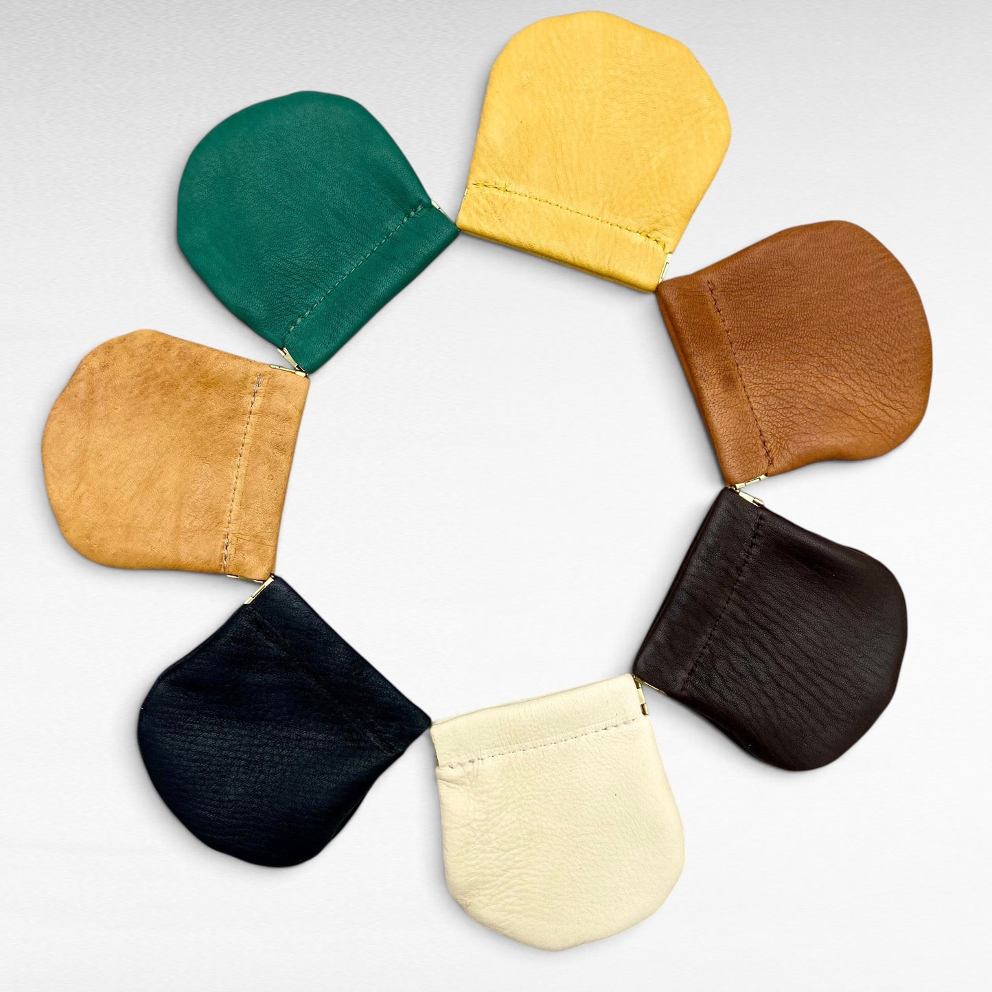 Large Deer Skin Squeeze Coin Case