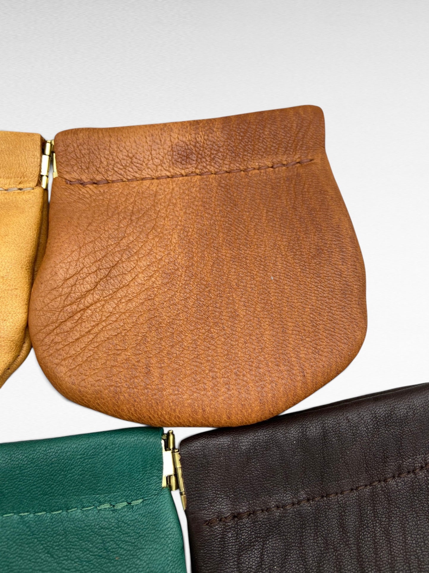 Large Deer Skin Squeeze Coin Case