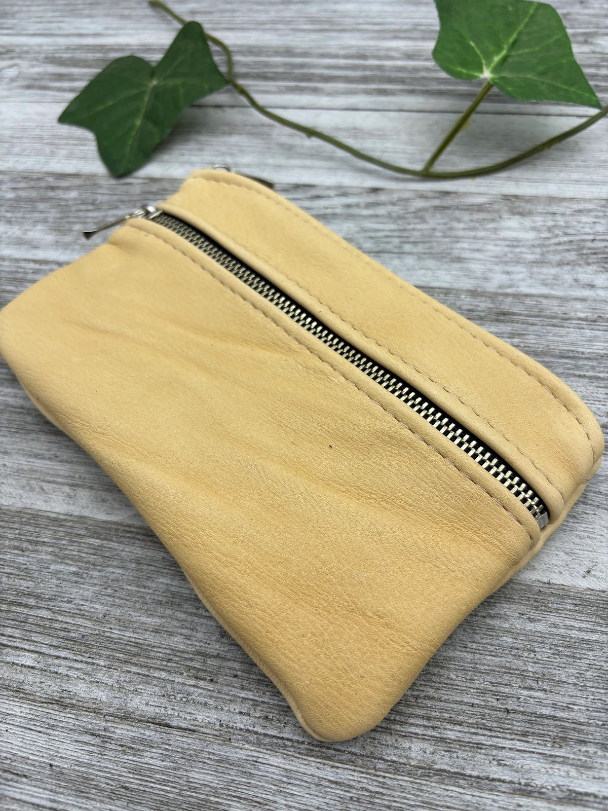 Deerskin 7" Double Zipper Pouch | Handmade in USA