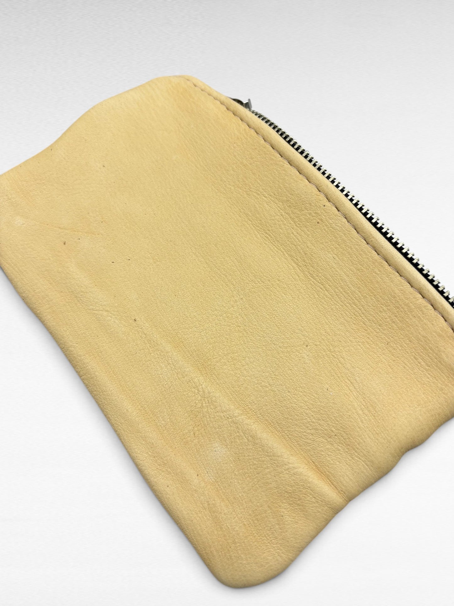 Medium Deer Skin Double Zipper Pouch – 7” Zipper
