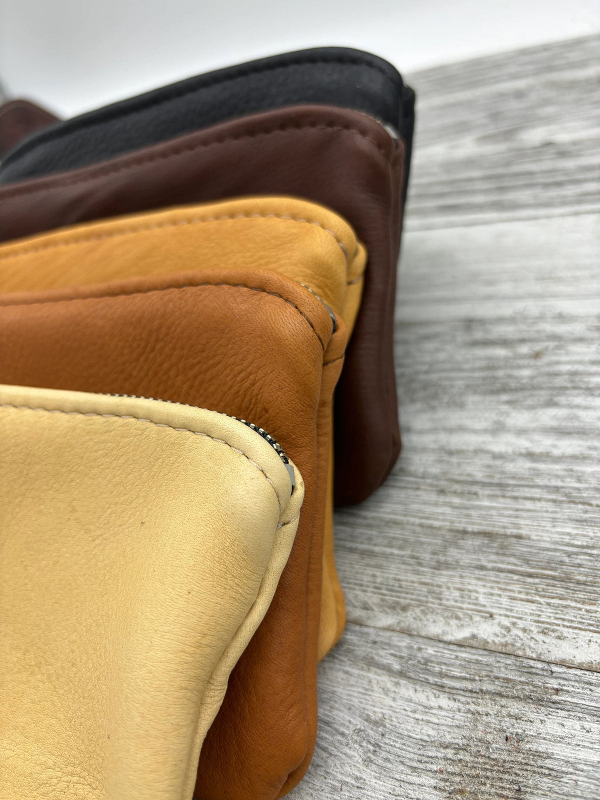 Deerskin 7" Double Zipper Pouch | Handmade in USA