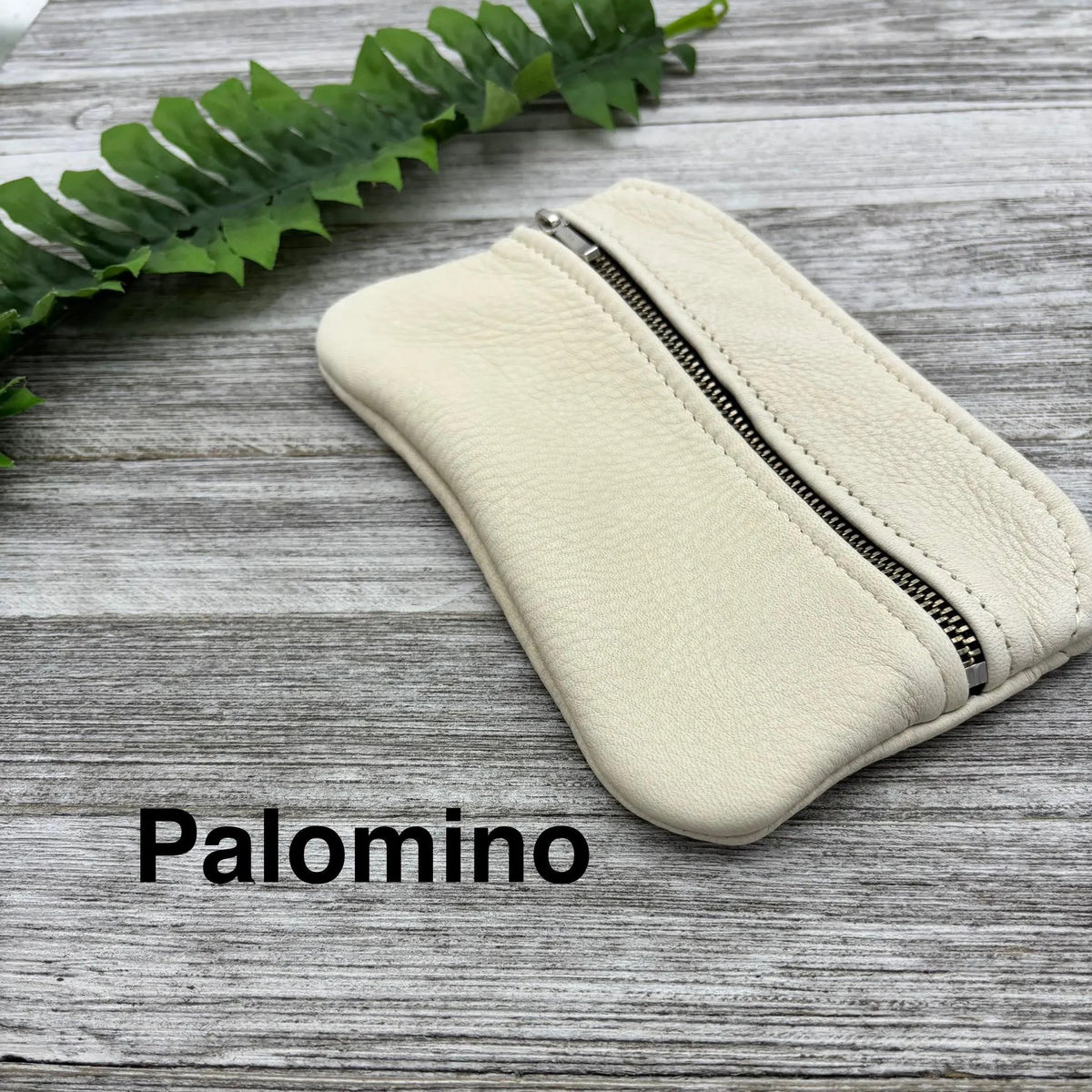 Deerskin 7" Double Zipper Pouch | Handmade in USA