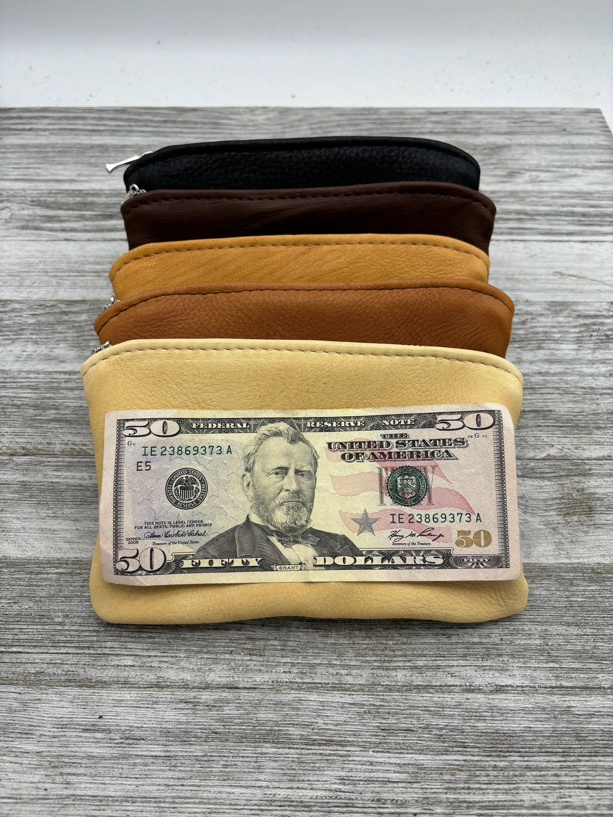 Deerskin 7" Zipper Pouch | Handmade in USA
