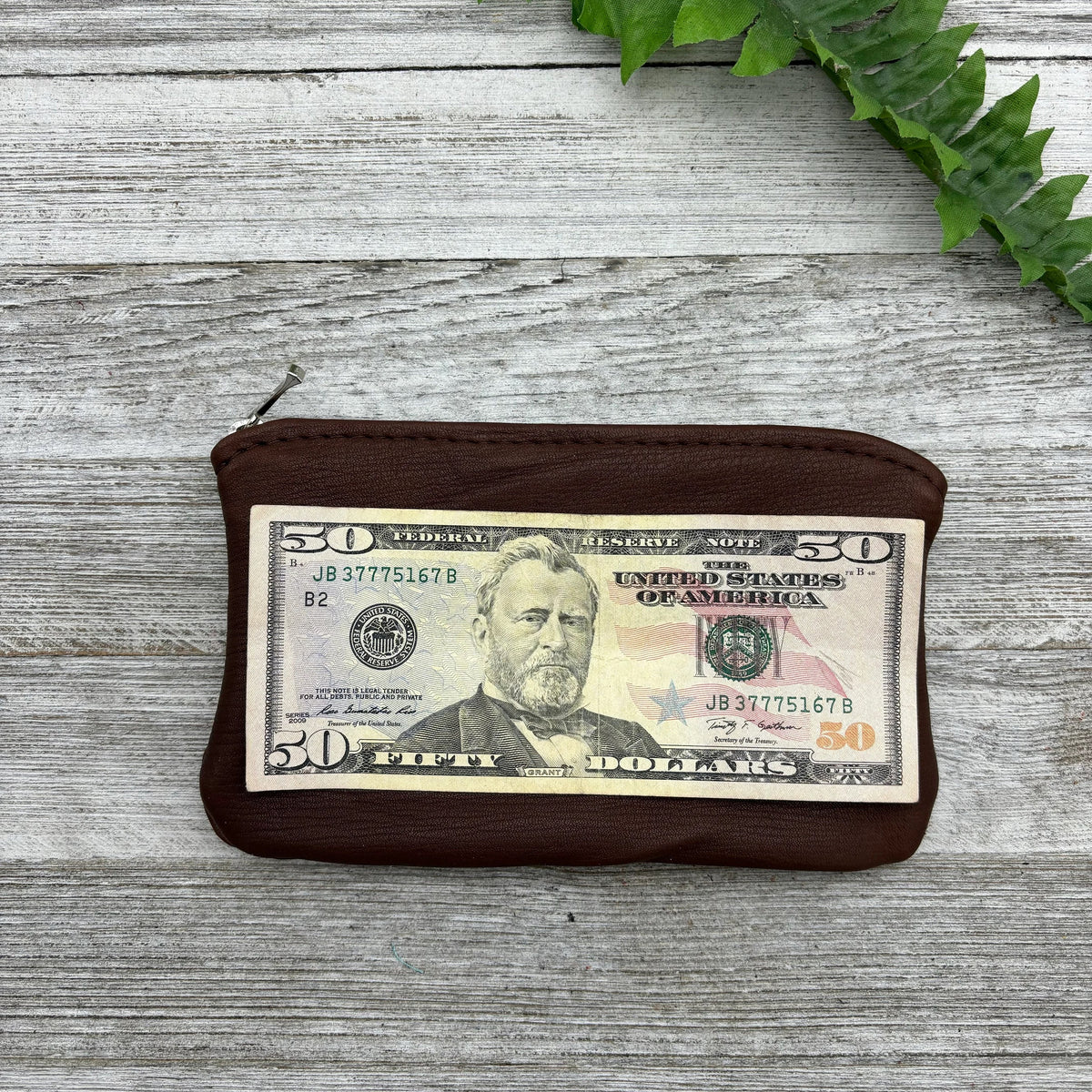 Deerskin 7" Zipper Pouch | Handmade in USA