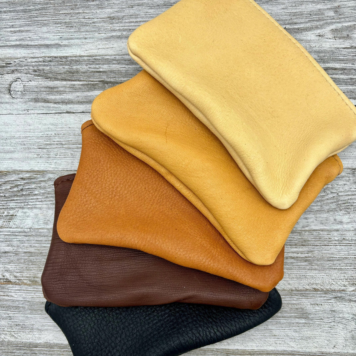 Deerskin 7" Zipper Pouch | Handmade in USA