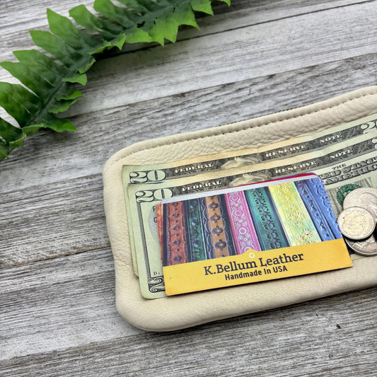 Deerskin 7" Zipper Pouch | Handmade in USA