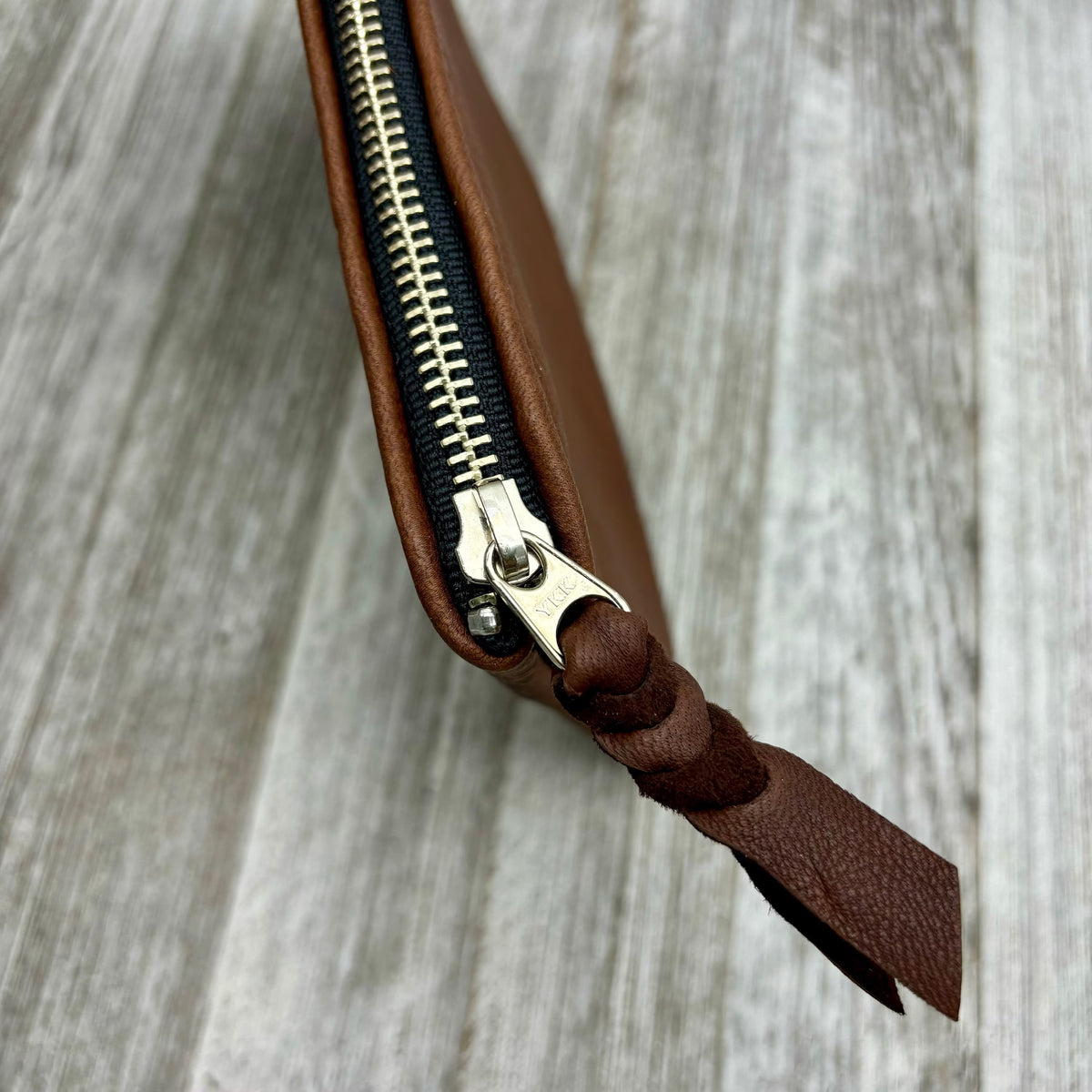 Deerskin 8" Double Zipper Pouch | Handmade in USA