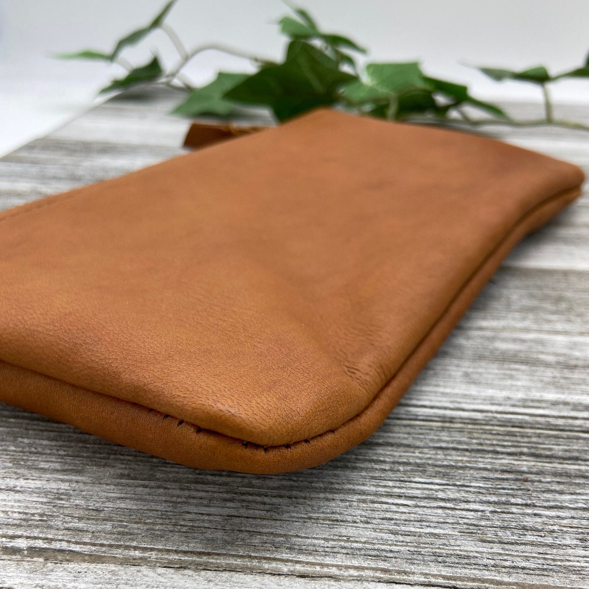 Deerskin 8" Double Zipper Pouch | Handmade in USA