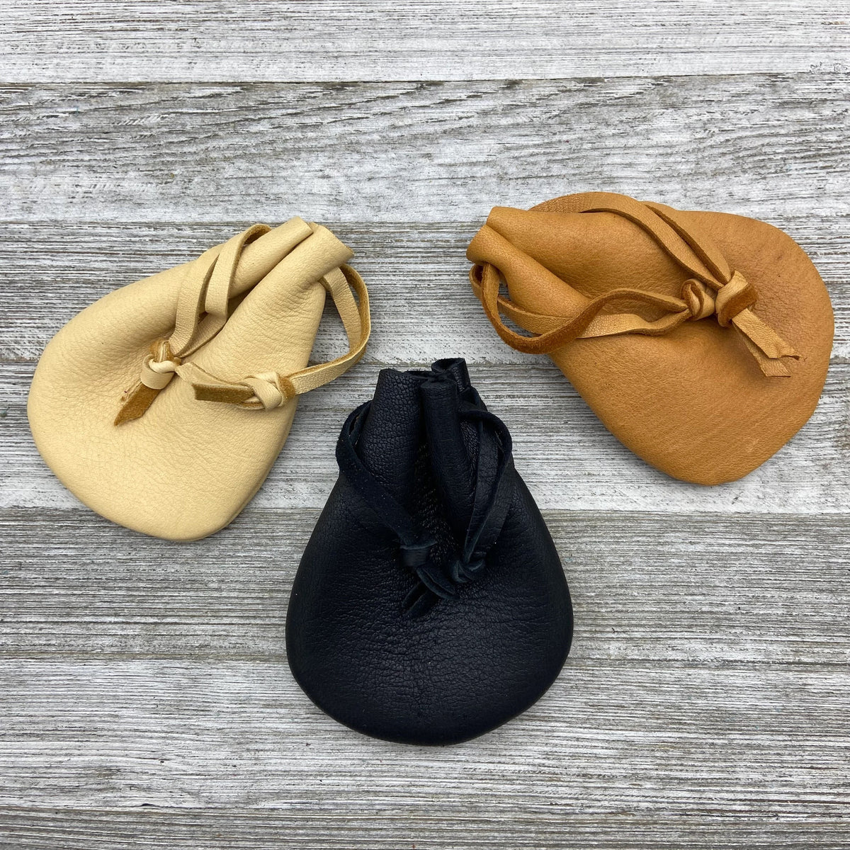 Deerskin Small Drawstring Pouch | Handmade in USA