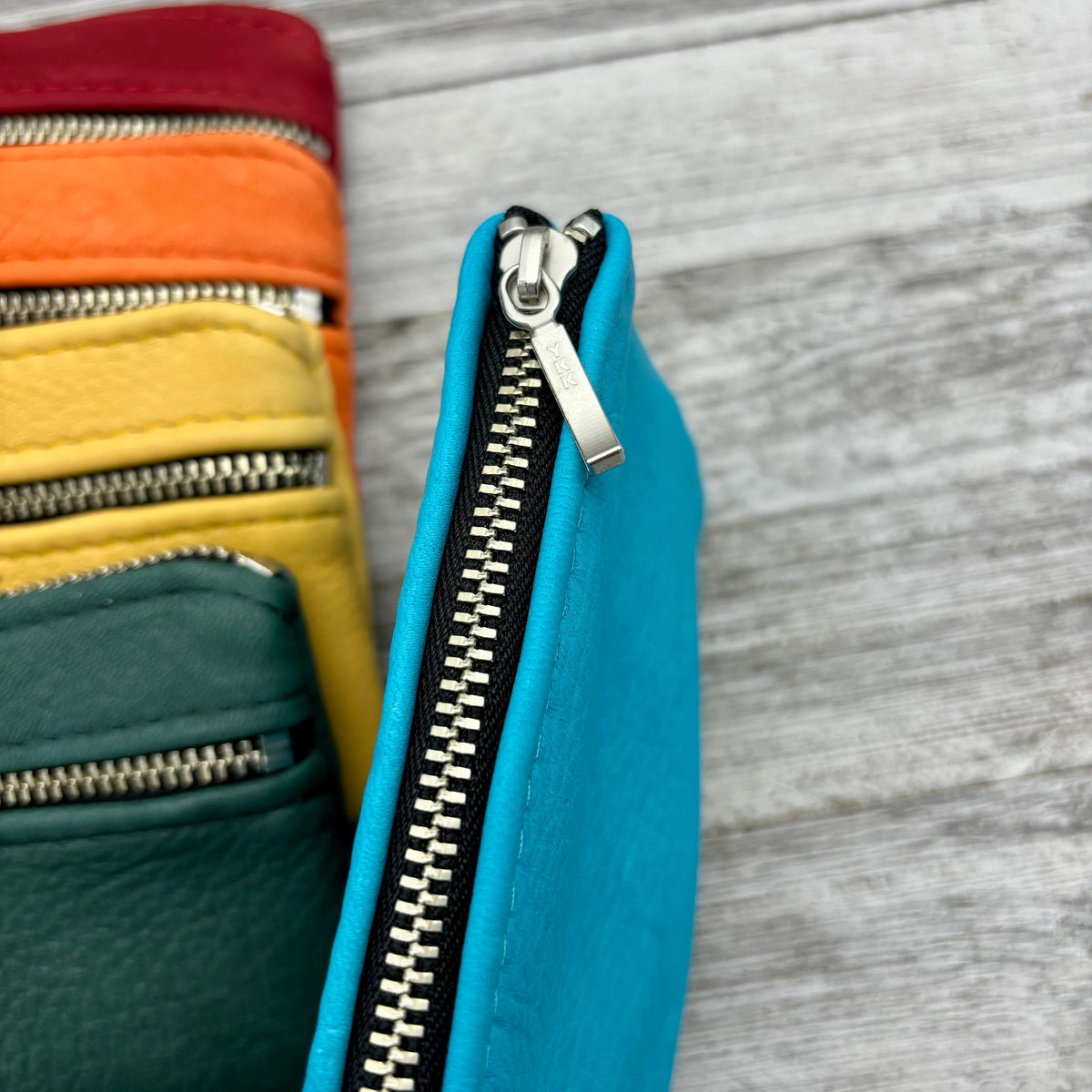 Deerskin 4.8" Double Zipper Pouch | Handmade in USA