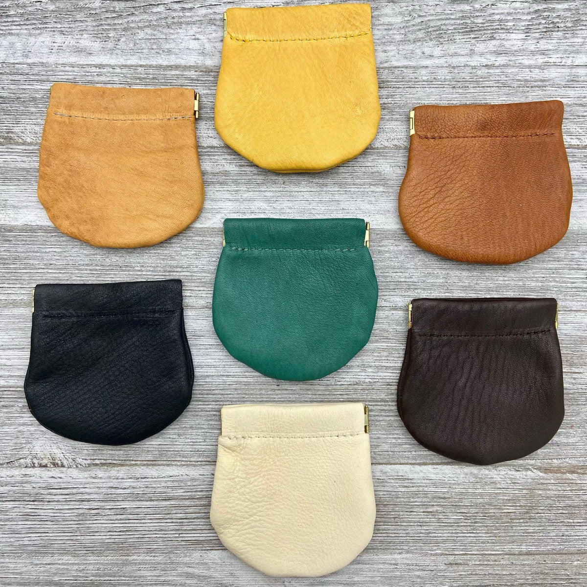 Deerskin Large Pop Coin Case | Handmade in USA