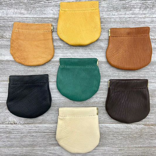 Deerskin Large Pop Coin Case | Handmade in USA