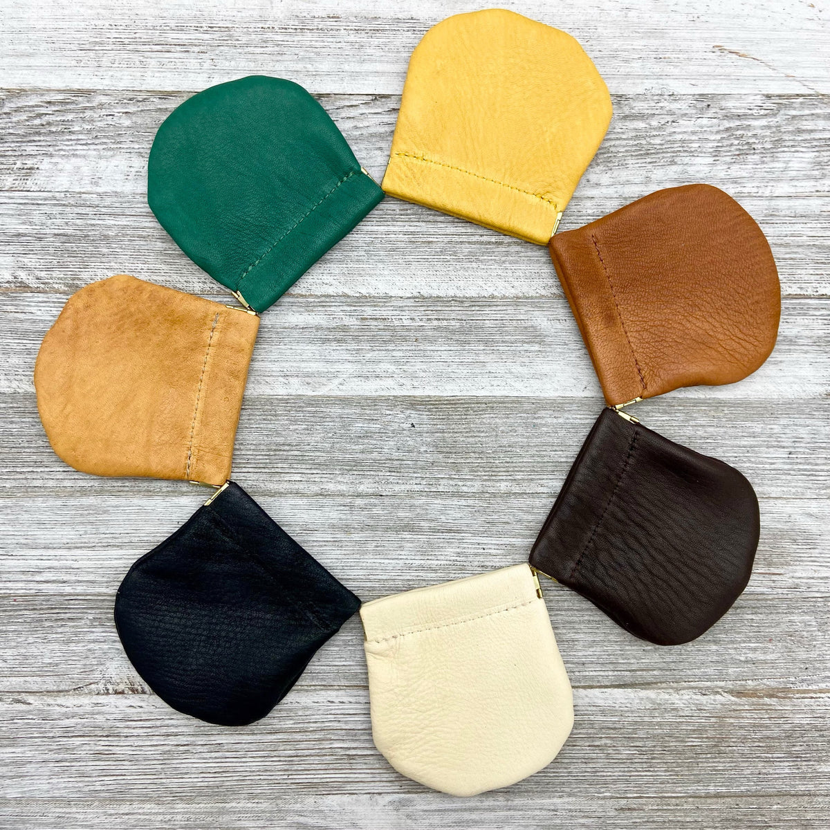 Deerskin Large Pop Coin Case | Handmade in USA