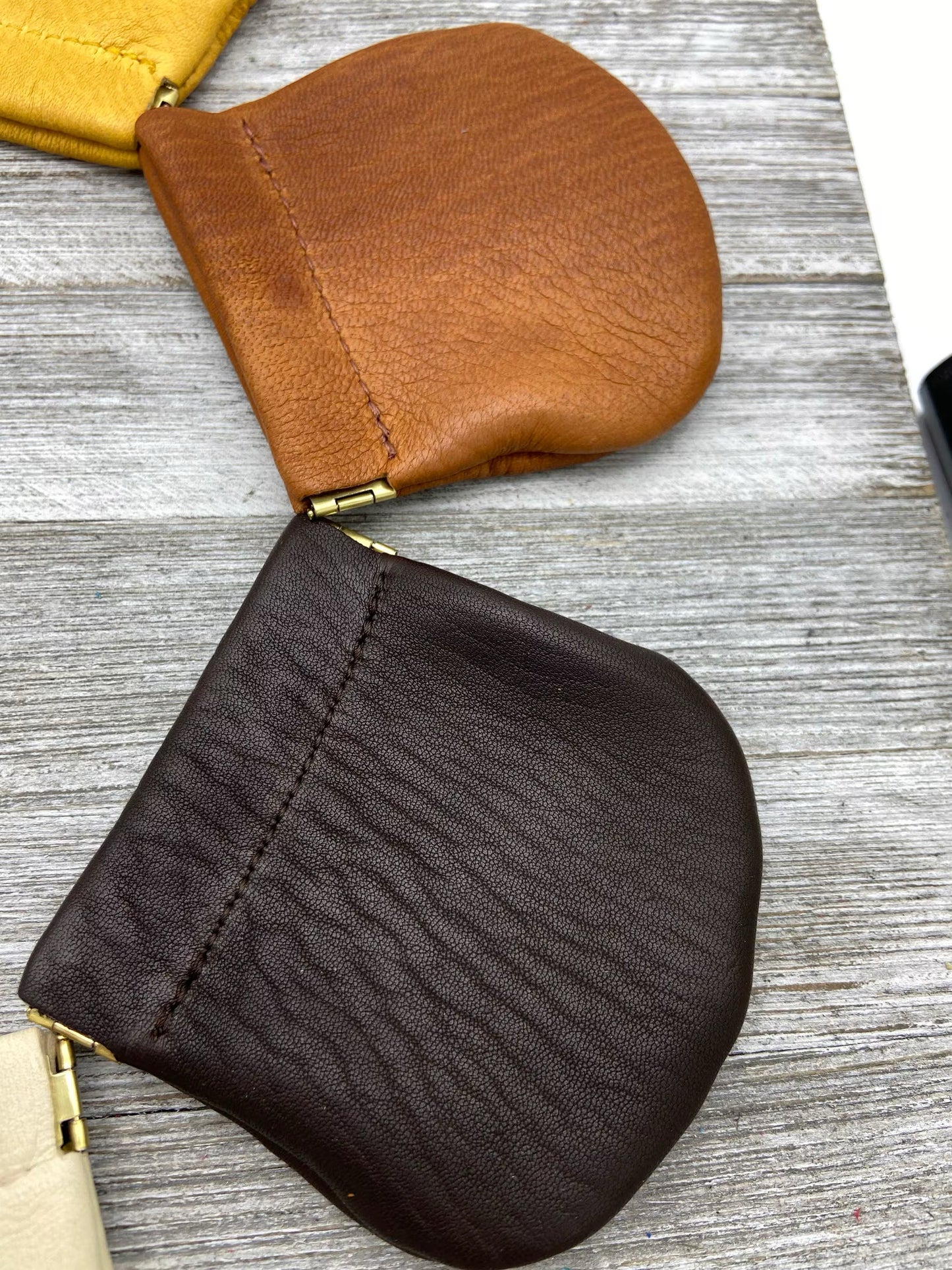 Deerskin Large Pop Coin Case | Handmade in USA