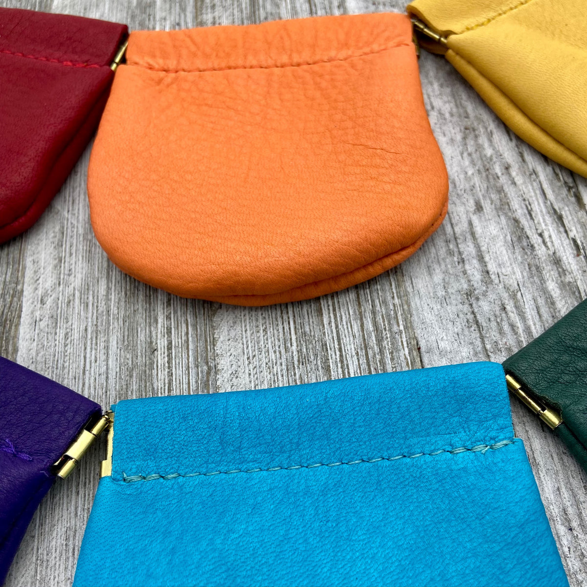 Deerskin Large Pop Coin Case | Handmade in USA