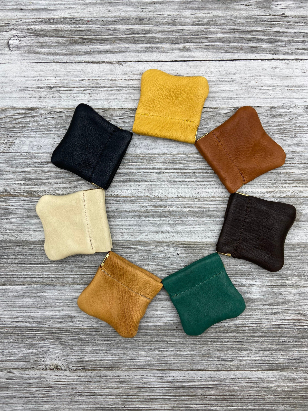 Deerskin Small Pop Coin Case | Handmade in USA