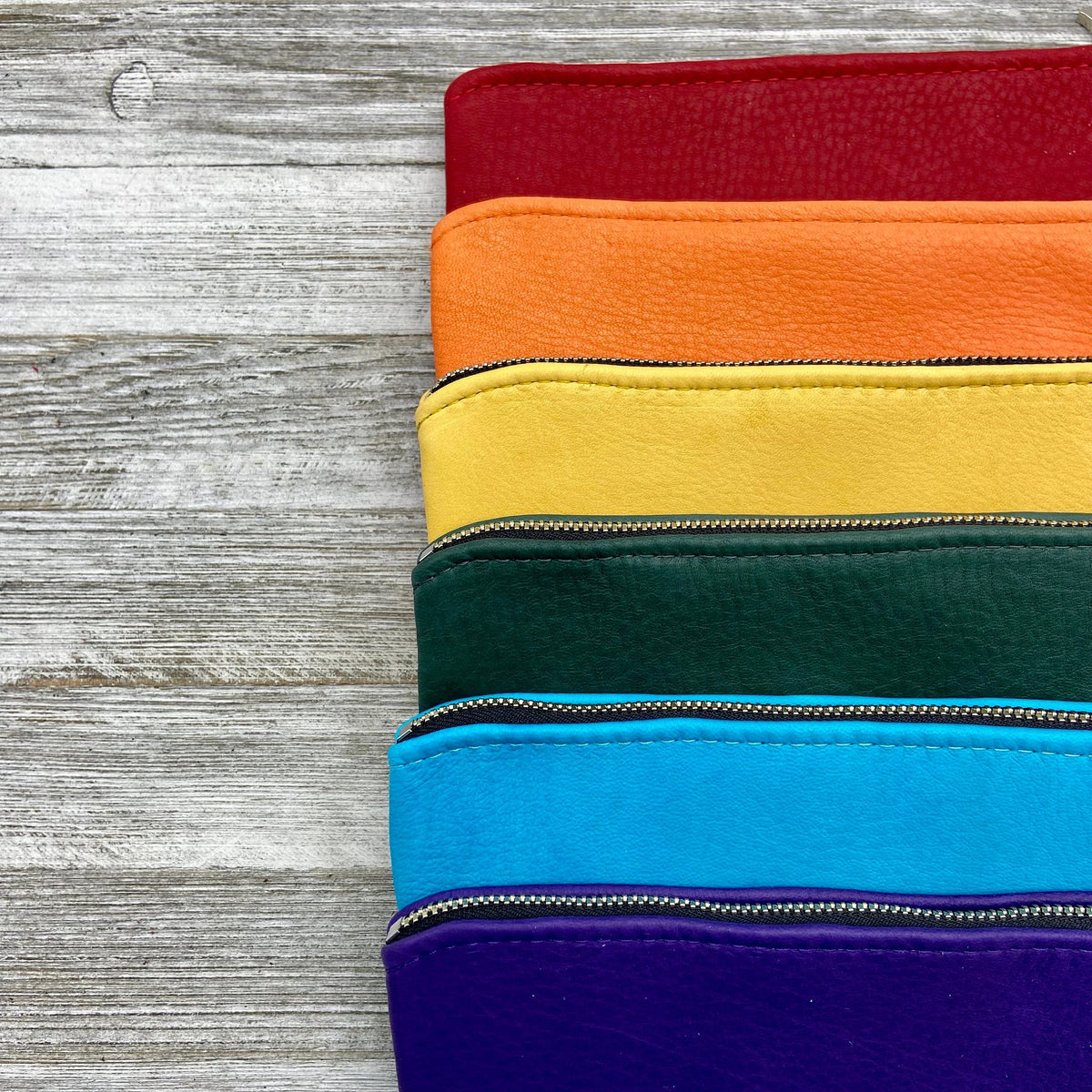 Deerskin 8" Double Zipper Pouch | Handmade in USA