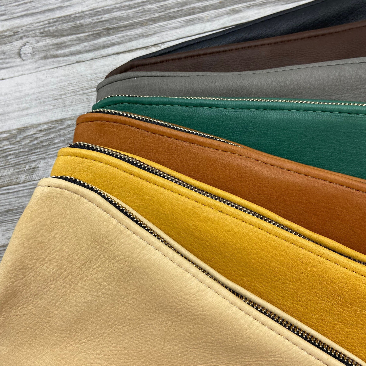 Deerskin 10" Zipper Pouch with Wristlet | Handmade in USA
